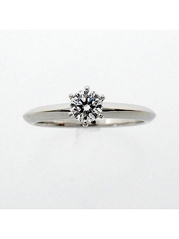 Tiffany & Co. Tiffany &amp; Co. Solitaire Ring, 1PD (One Diamond), Pt950 Platinum, 0.29ct Diamond, Women's (view 2)