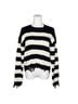 Vero Moda Stripes Black Ivory Pullover Sweater Size M - photo 2