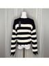 Vero Moda Stripes Black Ivory Pullover Sweater Size M - photo 3