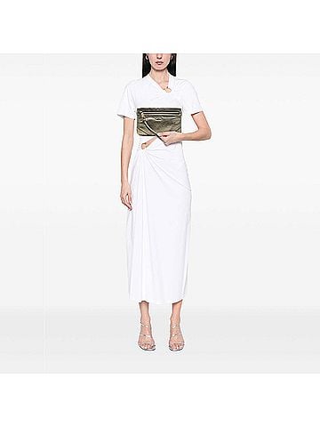 Burberry Metallic Grained Leather Wristlet Clutch (view 2)