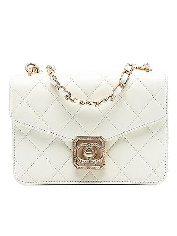 Chanel Quilted Lambskin Crystal Geometric CC Frame Flap (view 1)