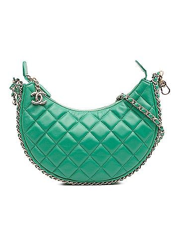 Chanel Small Quilted Lambskin Chain Around Hook Hobo Bag (view 1)