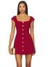 Amanda Uprichard 100% Polyester Solid Red Cocktail Dress Size M - photo 1