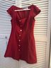 Amanda Uprichard 100% Polyester Solid Red Cocktail Dress Size M - photo 5