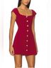 Amanda Uprichard 100% Polyester Solid Red Cocktail Dress Size M - photo 4