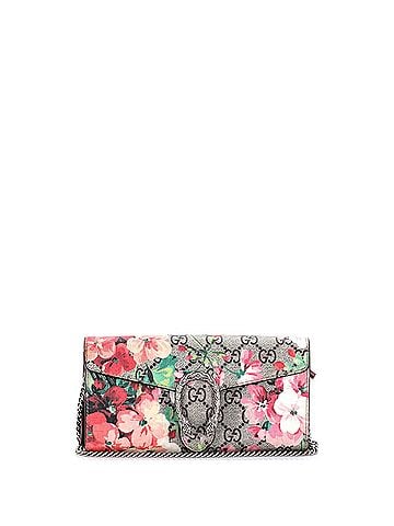 Gucci Dionysus Chain Wallet Blooms Print GG Coated Canvas Long (view 1)