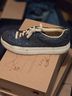 Betsey Johnson Blue White Sneakers Size 6 1/2 - photo 4