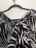 Cupshe 100% Polyester Animal Print Black White Swimsuit Cover Up Size L - photo 3