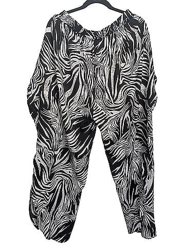 Cupshe Cupshe "In the Wind" tropical zebra print cover-up pants Swimsuit Cover Up (view 2)