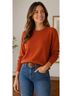 Uniqlo 100% Cashmere Orange Cashmere Pullover Sweater Size L - photo 6