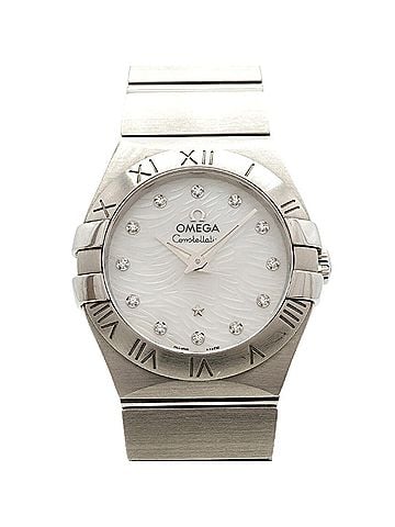 Omega Omega Constellation Plume Diamond 123.10.27.60.55.004 White Dial Women's Watch (view 1)