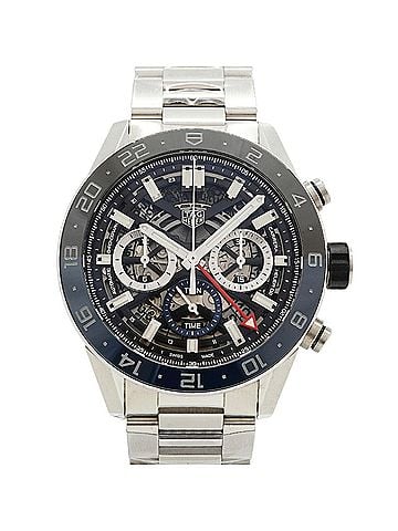 TAG Heuer TAG Heuer Carrera Calibre 02 GMT CBG2A1Z Skeleton Dial Men's Watch (view 1)