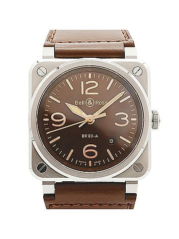Bell & Ross Bell &amp; Ross BR03 Golden Heritage BR03A-GH-ST SCA Brown Dial Men's Watch (view 1)
