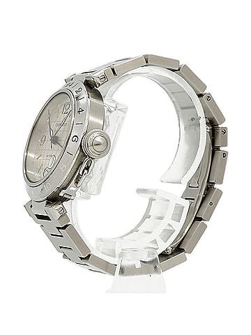 Cartier Cartier Pasha C Meridian GMT W31029M7 Silver Dial Watch (Boys' Size) (view 2)