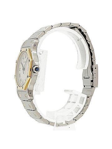 Cartier Cartier Santos Octagon LM W2001583 Ivory Dial Watch (Men's &amp; Women's) (view 2)