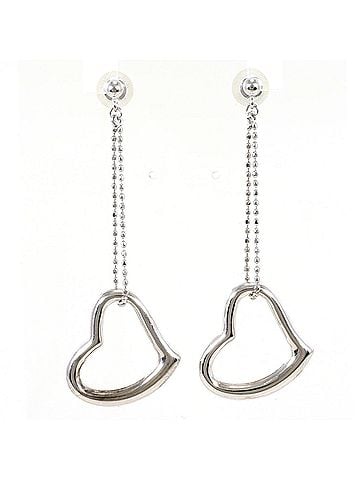 Unbranded K10 10K WG White Gold Earrings, Total Weight 1.3g, Jewelry (view 1)