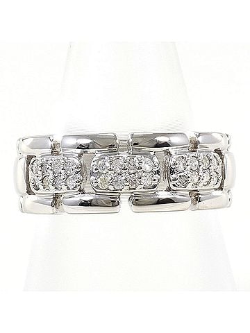 Unbranded K14 14K WG White Gold Ring - 1 Diamond 0.20ct Card Total Weight 4.9g Jewelry (view 1)