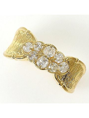 Unbranded 18K (18-karat) Yellow Gold Ring with 1 Diamond (0.48ct), Total Weight 4.4g, Jewelry (view 1)