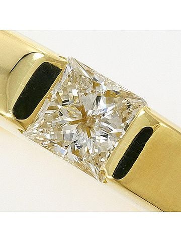 Unbranded 18K (18-karat) Yellow Gold Ring, 1 Diamond, 0.25ct, Total Weight 6.1g, Jewelry (view 2)