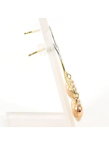 Unbranded K14 14K YG Yellow Gold Earrings, Total Weight 1.6g, Jewelry (view 2)