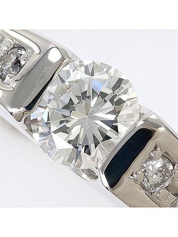 Unbranded K10 10K WG White Gold Ring - 1 Diamond 0.335 ct, 0.07ct VVS2 Cut, Certified, Total Weight 2.8g, Jewelry (view 2)