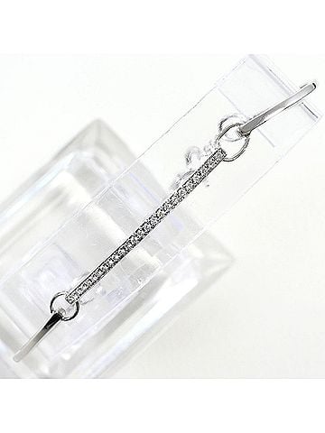 Unbranded 18K (18-karat white gold) bracelet with 0.15ct diamond, card included, total weight 4.0g, 18.5cm, jewelry. (view 1)