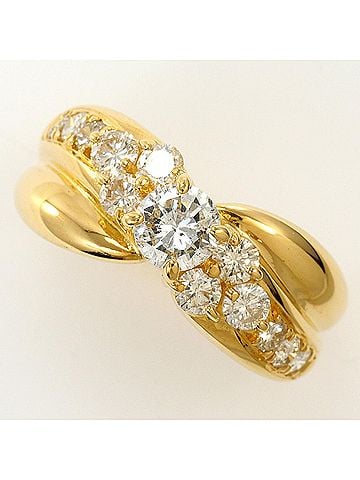 Unbranded 18K (18-karat) Yellow Gold Ring, 1 Diamond, 1.00ct, Total Weight 4.8g, Jewelry (view 1)