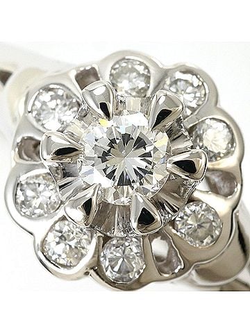 Unbranded PT900 Platinum Ring, 1 Diamond (0.21ct), Total Weight 5.3g, Jewelry (view 2)
