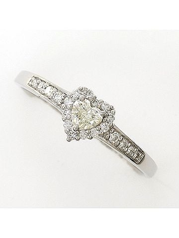 Unbranded PT900 Platinum Ring with 0.136ct Diamonds and 0.11ct Diamonds, Total Weight 1.7g, Jewelry (view 1)