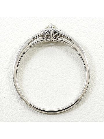Unbranded PT900 Platinum Ring with 0.136ct Diamonds and 0.11ct Diamonds, Total Weight 1.7g, Jewelry (view 2)