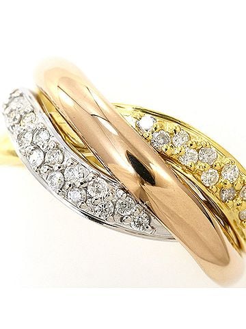 Unbranded PT900 Platinum 18K Yellow Gold Ring, 1 Diamond 0.30ct, Total Weight 6.4g, Jewelry (view 2)