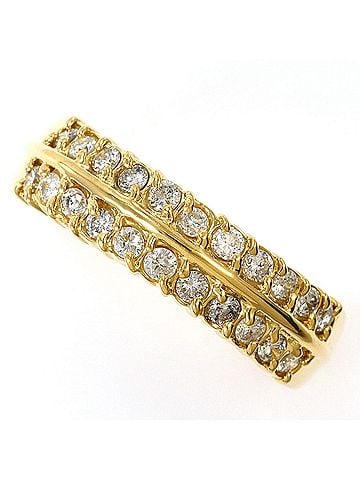 Unbranded 18K (18-karat) Yellow Gold Ring with 1 Diamond (0.5ct), Total Weight 5.1g, Jewelry (view 1)