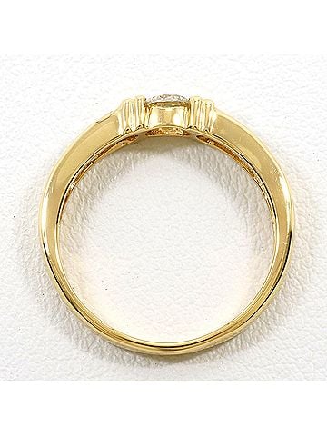 Unbranded 18K (18-karat) Yellow Gold Ring with 0.50ct Diamond, Total Weight 3.1g, Jewelry (view 2)