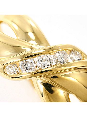 Unbranded 18K (18-karat) Yellow Gold Ring with 0.20ct Diamond, Total Weight 4.0g, Jewelry (view 2)