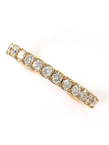 Unbranded 18K (18-karat gold) Pink Gold Ring, 1 Diamond, 0.99ct, Total Weight 2.7g, Jewelry (view 1)