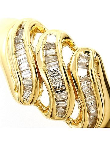 Unbranded 18K (18-karat) Yellow Gold Ring with 0.17ct Diamond, Total Weight 4.1g, Jewelry (view 2)