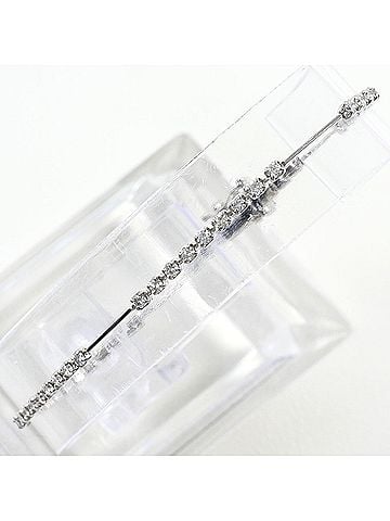 Unbranded PT850 Platinum Bracelet with 1.00 ct Diamond, Total Weight 3.5g, 17cm, Jewelry (view 1)