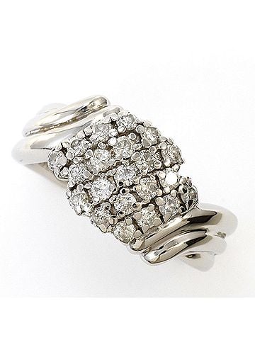 Unbranded PT850 Platinum Ring with 0.46ct Diamond, Total Weight 5.8g, Jewelry (view 1)