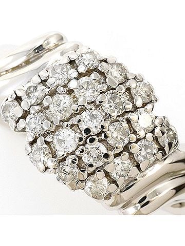Unbranded PT850 Platinum Ring with 0.46ct Diamond, Total Weight 5.8g, Jewelry (view 2)