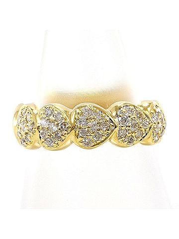 Unbranded 18K (18-karat) Yellow Gold Ring with 0.40ct Diamond, Total Weight 4.9g, Jewelry (view 1)