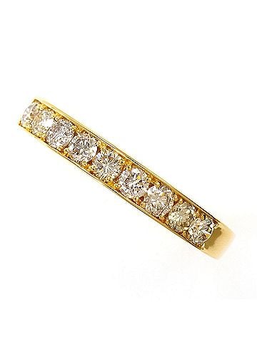 Unbranded 18K (18-karat) Yellow Gold Ring with 0.50ct Diamond, Total Weight 2.5g, Jewelry (view 1)
