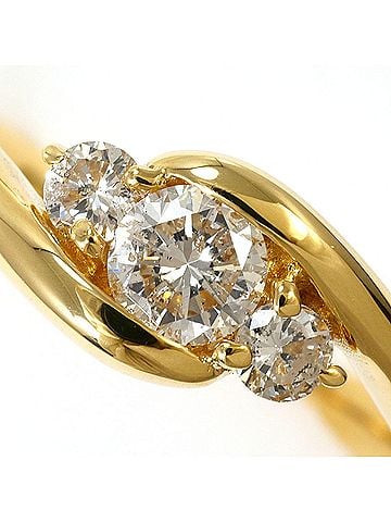 Unbranded 18K (18-karat) Yellow Gold Ring with 0.13ct Diamond (no carat marking), Total Weight 3.1g, Jewelry (view 2)