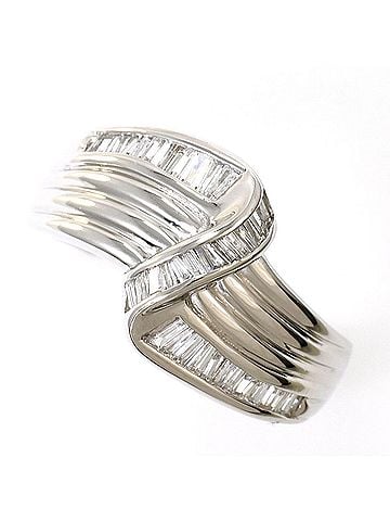 Unbranded PT900 Platinum Ring, 1 Diamond, 0.40ct, Total Weight 6.0g, Jewelry (view 1)