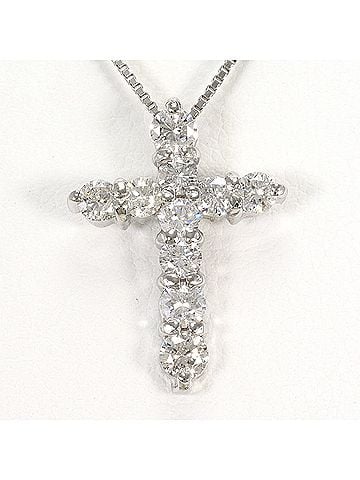 Unbranded PT900 Platinum / PT850 Necklace with 1.00 ct Diamond, Total Weight 4.4g, 42cm, Jewelry (view 1)