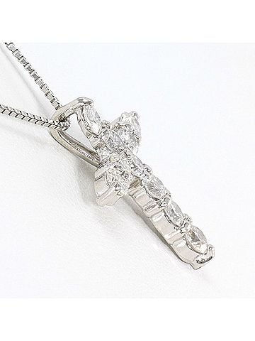 Unbranded PT900 Platinum / PT850 Necklace with 1.00 ct Diamond, Total Weight 4.4g, 42cm, Jewelry (view 2)
