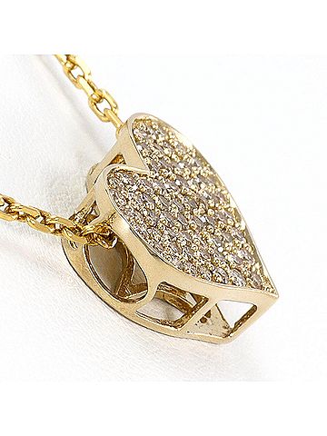 Unbranded 18K (18-karat) Yellow Gold Necklace with Brown Diamond (0.50ct), Card Holder, Total Weight 5.8g, 43cm, Jewelry (view 2)