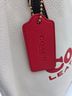 Coach 100% Leather White Black Red Leather Tote One size - photo 7