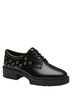 Coach 100% Leather Black Gold Heels Size 7 1/2 - photo 1