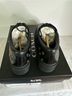 Coach 100% Leather Black Gold Heels Size 7 1/2 - photo 5