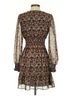 Max Studio 100% Polyester Paisley Brown Max Studio Casual Dress Size XS - photo 2